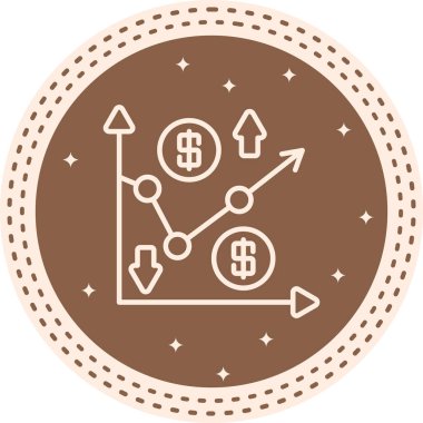 Yatırım konsepti simgesi, vektör illüstrasyonu basit tasarım