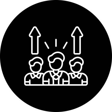 takım web simgesi vektör illüstrasyonu