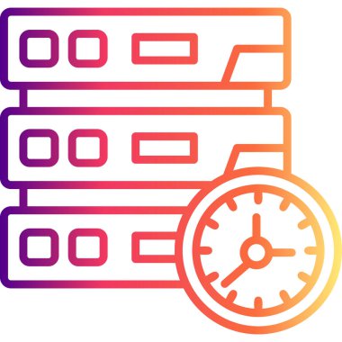 Sunucu Trafik Rafineri Zarif Vektör Sanat Nesnesi