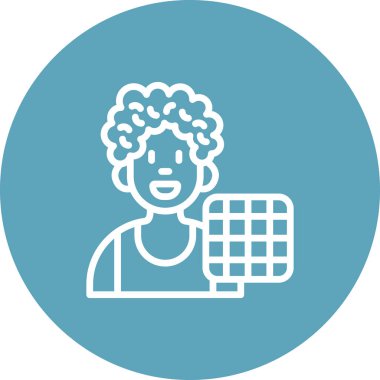 erkek avatar simgesi, vektör illüstrasyonu basit tasarım.