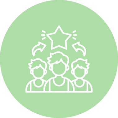 iş liderliği, web basit simgesi