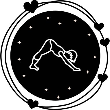 Aşağı doğru Köpek Simgesi. adho mukha svanasana. Adho Mukha Svanasana, ya da Aşağı Yüzlü Köpek, temel yoga pozu.