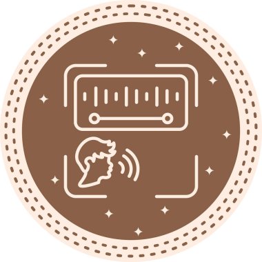 Ses Tanıma Ağı vektör çizimi