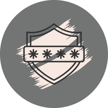 Parola Kodu Belirgin Profesyonel Yaratıcı Grafik Elementi