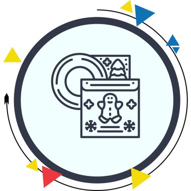 Müzik Albümü Web simgesi vektör çizimi