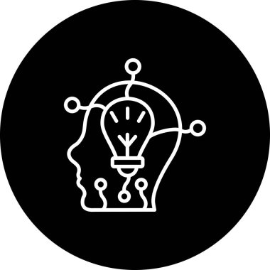 Yaratıcı Düşünen Modern Düz Vektör Tasarımı