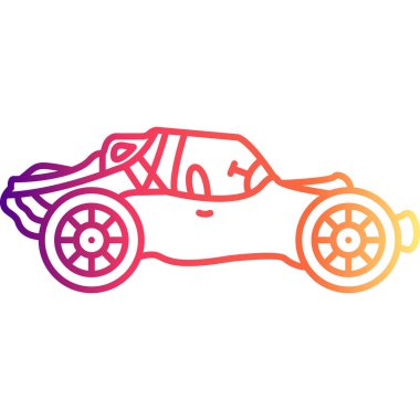 araba simgesi, vektör illüstrasyonu basit tasarım