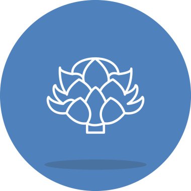 Enginar Ağ simgesinin vektör illüstrasyonu