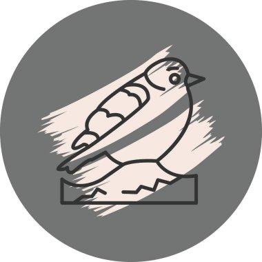 Avrupa Sığırcık ikonu vektör illüstrasyon tasarımı