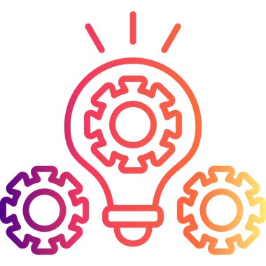 Proje Yönetimi web simgesi vektör illüstrasyonu