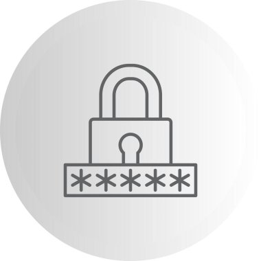 Parola Premium Çağdaş Düz Vektör Özelliği