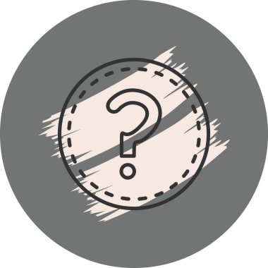 soru web simge vektör çizim