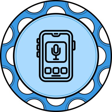 mikrofon web simge vektör çizim