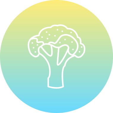 Brokoli web simgesi vektör çizimi