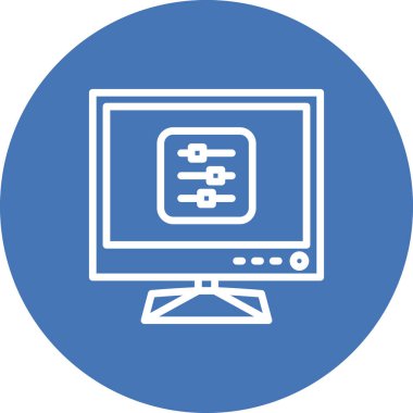 Web simgesi vektör illüstrasyonunu denetler