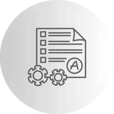 Öznitelik web simgesi vektör çizimi