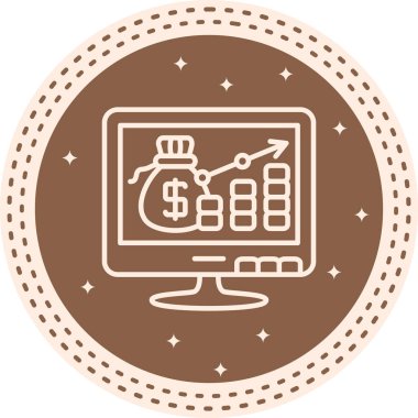 Pazarlama simgesi vektör illüstrasyon tasarımı