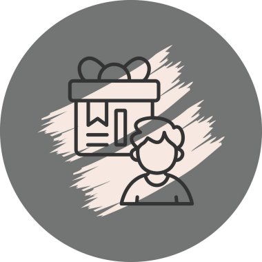 Hediye Zarif Modern Marka Vektörü Varlığı