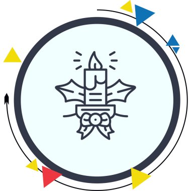 mum ağ ikonu vektör illüstrasyonu