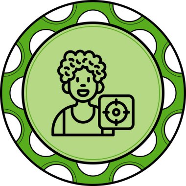 hedef web simge vektör çizim