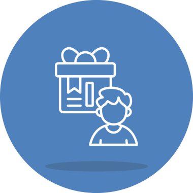 Hediye Yenilikçi Düz Ürün Tasarım Sembolü