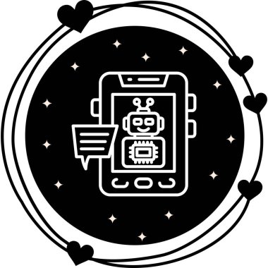 Sohbet Simgesi vektör çizimi tasarımı