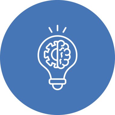 Makine Öğrenme Web simgesi vektör çizimi