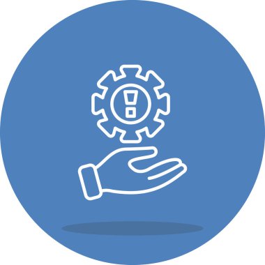 Risk simgesi vektör illüstrasyon tasarımı