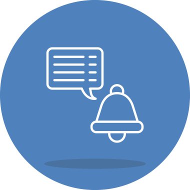 Duyuru: Bell Web simgesi vektör illüstrasyonu