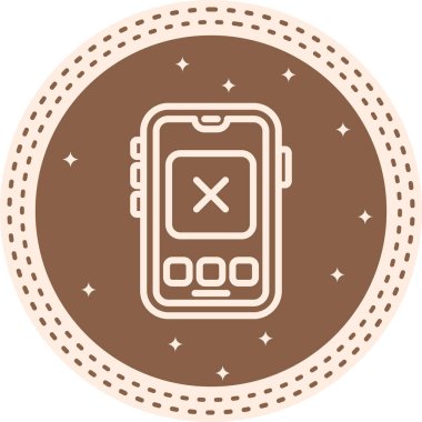 Mobil Şık Profesyonel Düz Grafik Sembolü