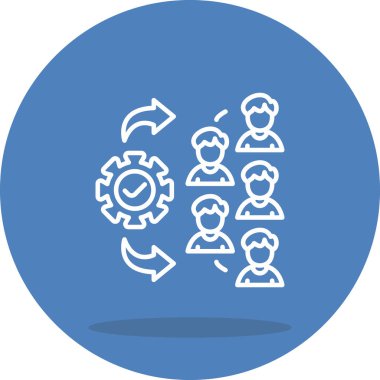 Takım çalışması Dinamik Sofistike Düz Sanat Düzeni