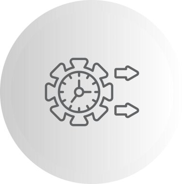 Fast Time Yenilikçi Düz Ürün Tasarım Sembolü