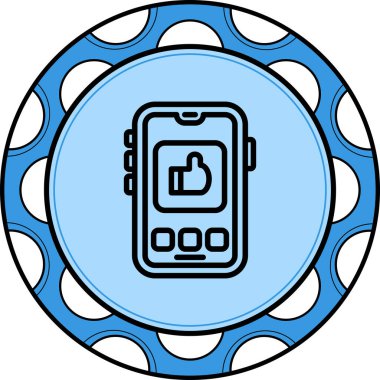 Çizgi Ağ ikonu vektör çizimi gibi