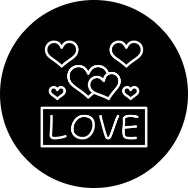 Aşk Dengeli Özel Düz Vektör Düzeni