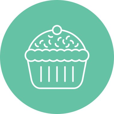 Cup Cake Ayrı Modern Dijital Tasarım Elemanı