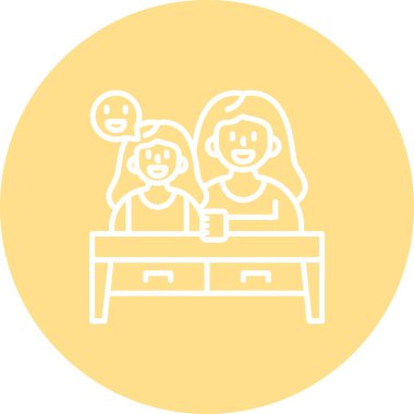 Üst web simgesi vektör illüstrasyonu