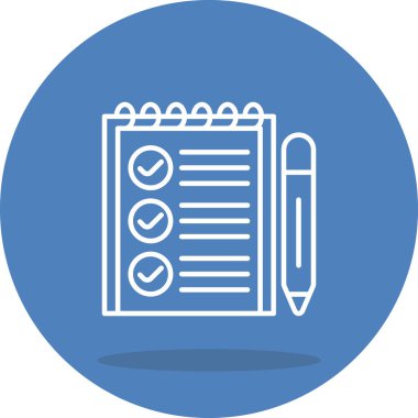 Görev simgesi vektör illüstrasyon tasarımı