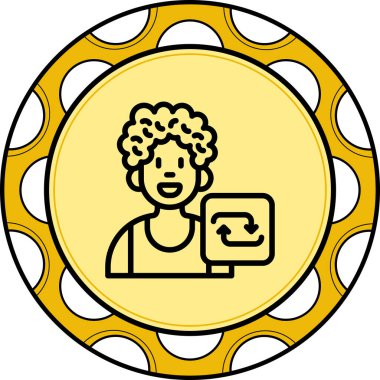 Web simgesi vektör illüstrasyonunu tekrarla