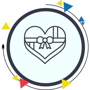 Kalp Hediyesi Yaratıcı Yüksek Çözünürlüklü Grafik Elementi