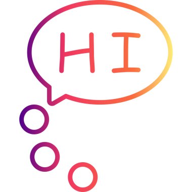 Merhaba Yenilikçi Düz Ürün Tasarım Sembolü