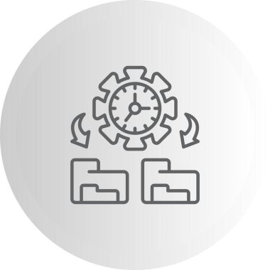 Zaman Yönetimi Dengeli Yenilikçi Ürün Grafiksel Elementi