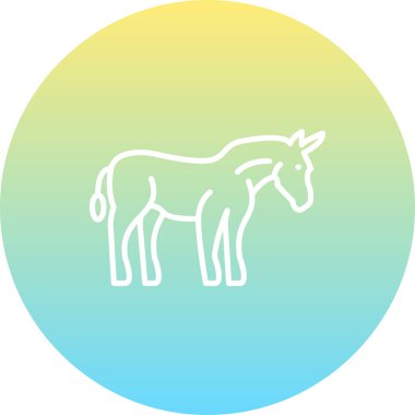 Eşek simgesi vektör illüstrasyon tasarımı