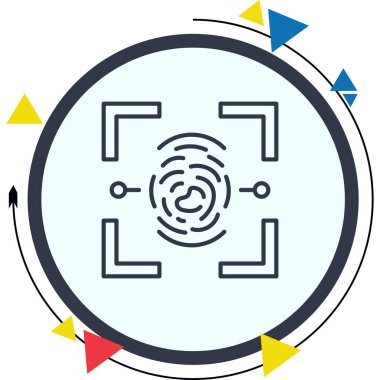 Biyometrik Ayırt Temiz Damgalama Grafik ŞekliName