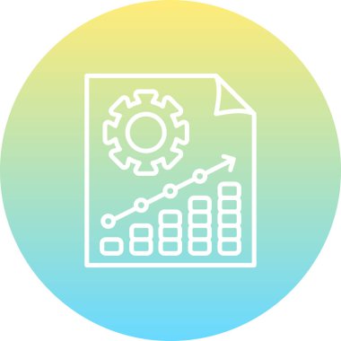 Proje Yönetimi web simgesi vektör illüstrasyonu