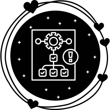 Proje web simgesi vektör illüstrasyonu