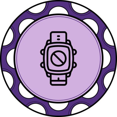 Akıllı Saat Yasaklama Stili İşlevsel Web Arayüzü Elemanı