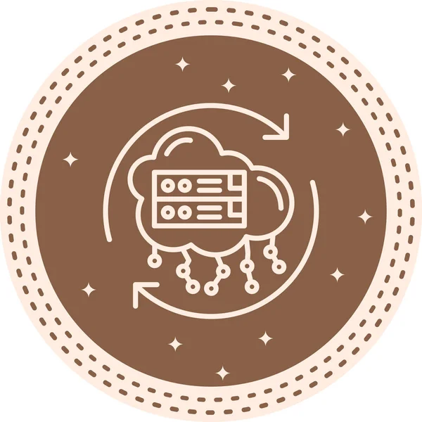 Bulut Yedekleme Simgesi, Beyaz Arkaplan Görüntü