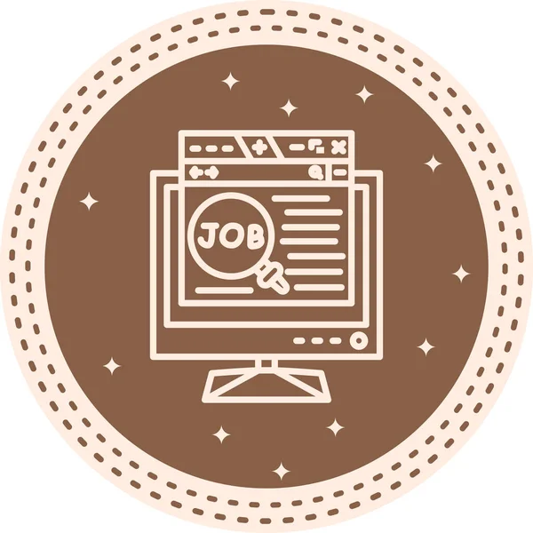 Çevrimiçi İş Araması Lcd Premium Dengeli Ürün Tasarımı Nesnesi