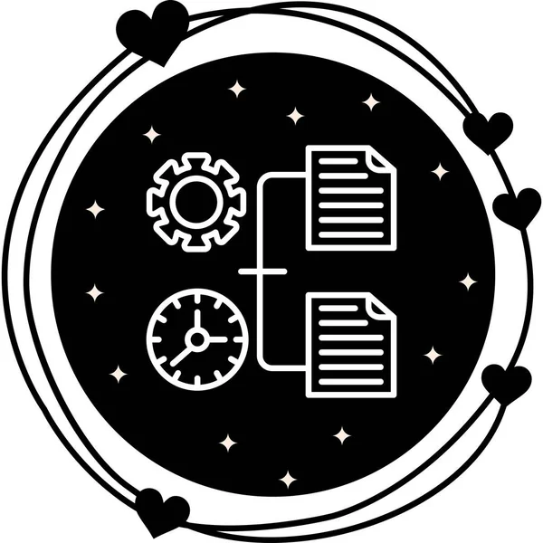 Zaman Yönetimi Yaratıcı Modern Düz Vektör Tasarımı