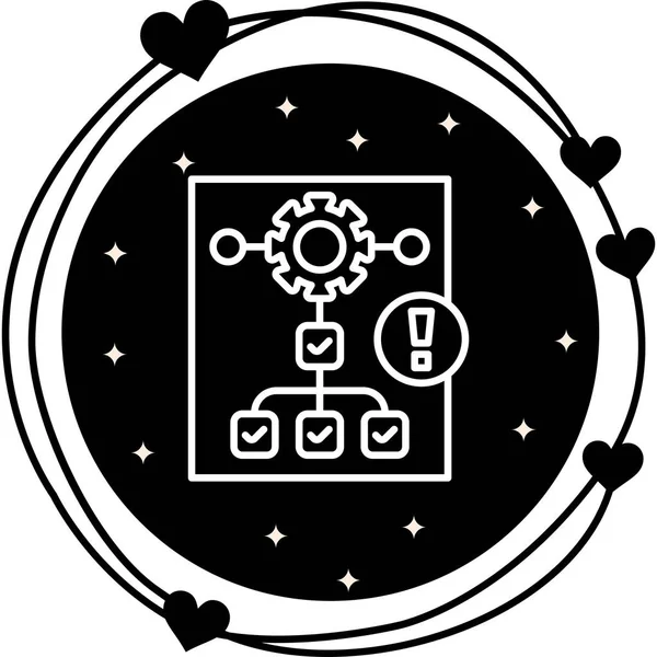 Proje web simgesi vektör illüstrasyonu